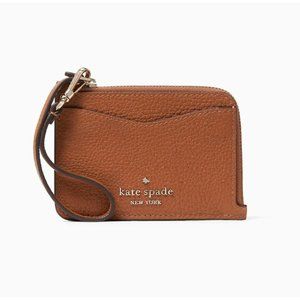 Kate Spade Leila Small Card Holder Wristlet WARM GINGERBREAD